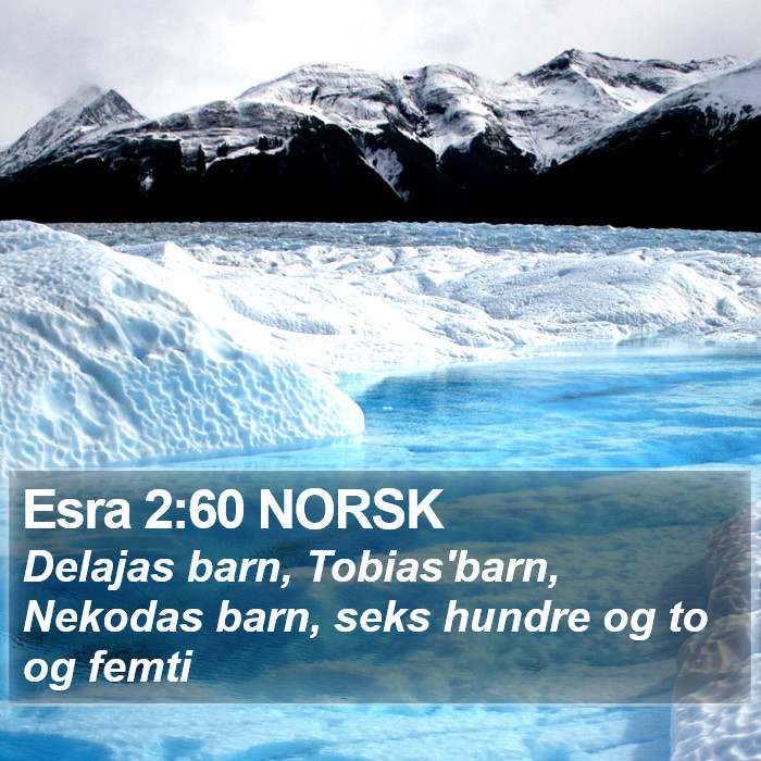 Esra 2:60 NORSK Bible Study