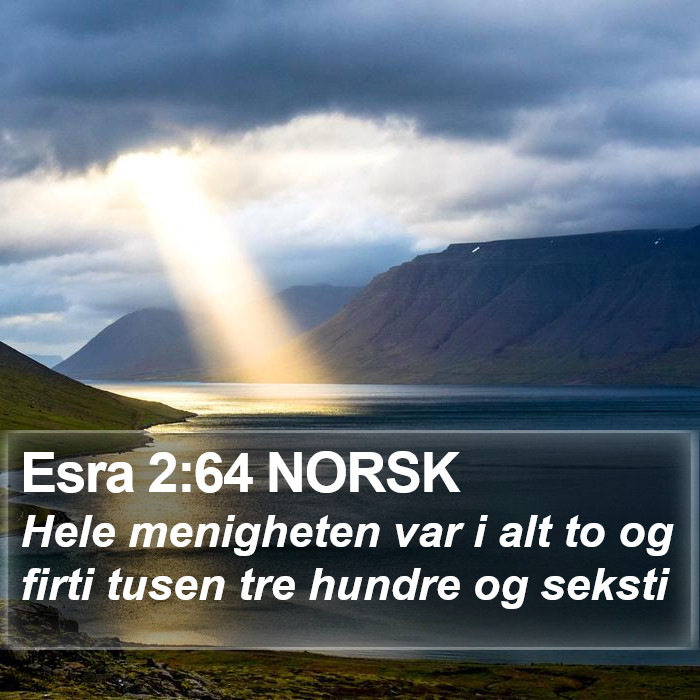 Esra 2:64 NORSK Bible Study