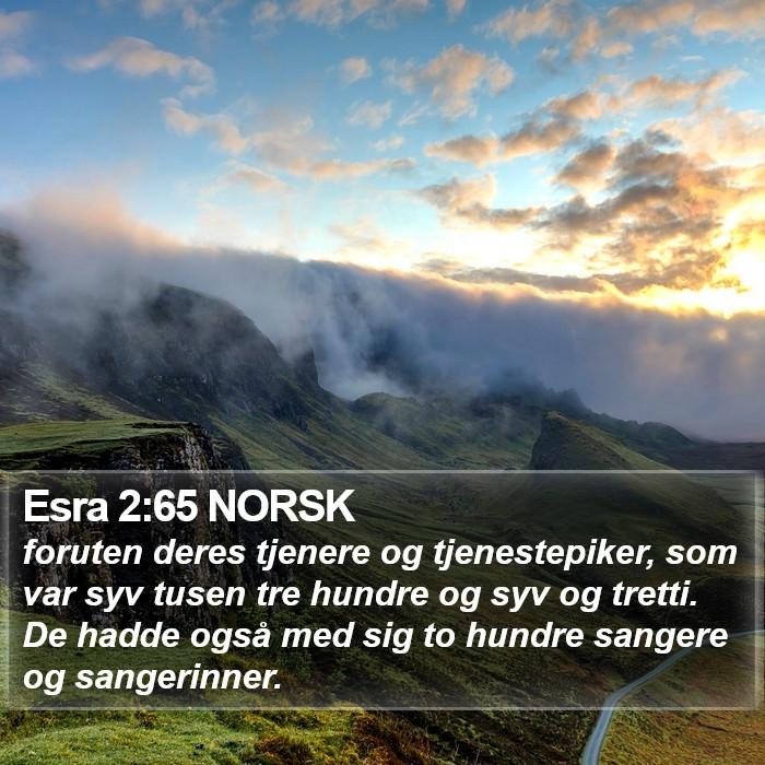 Esra 2:65 NORSK Bible Study