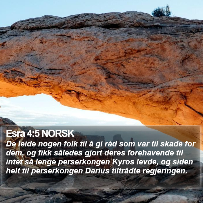 Esra 4:5 NORSK Bible Study