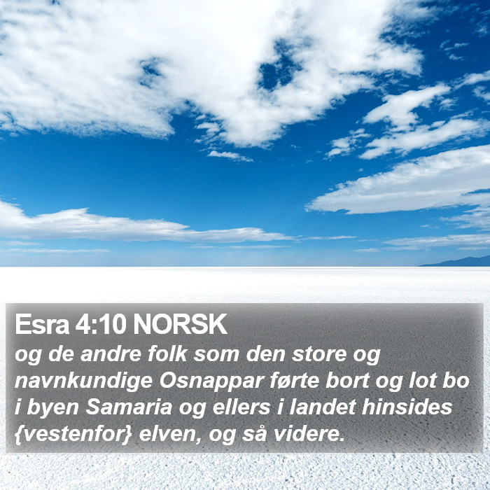 Esra 4:10 NORSK Bible Study