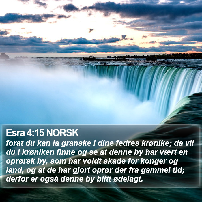 Esra 4:15 NORSK Bible Study