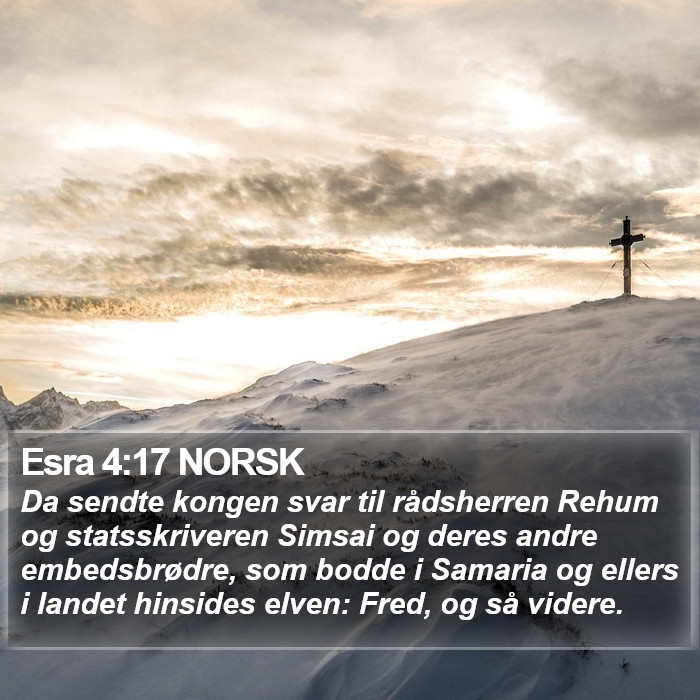 Esra 4:17 NORSK Bible Study