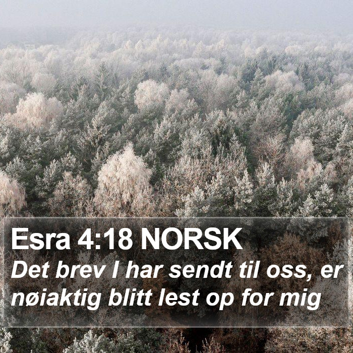 Esra 4:18 NORSK Bible Study