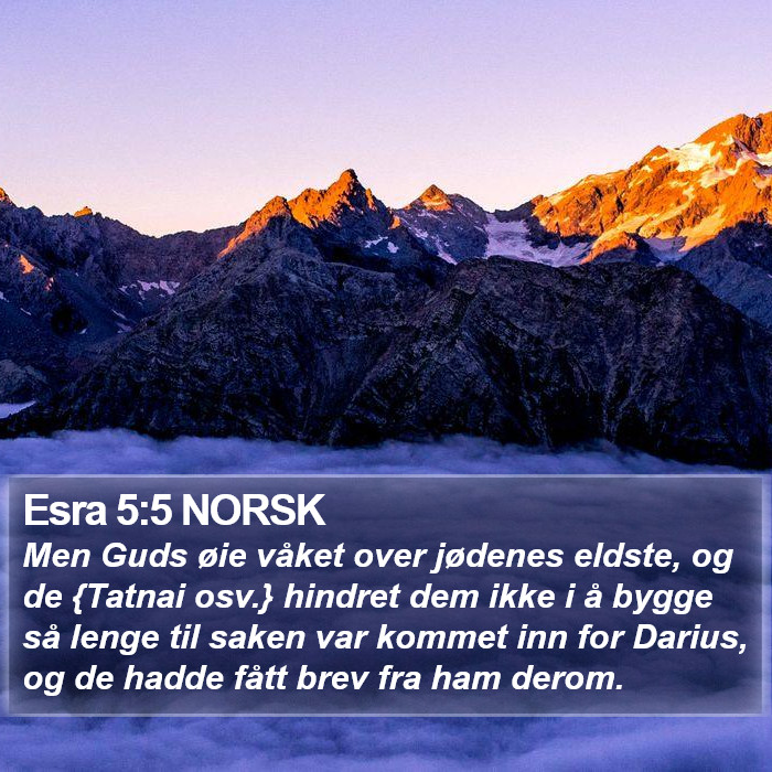 Esra 5:5 NORSK Bible Study