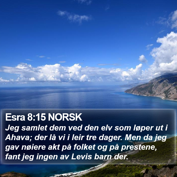 Esra 8:15 NORSK Bible Study