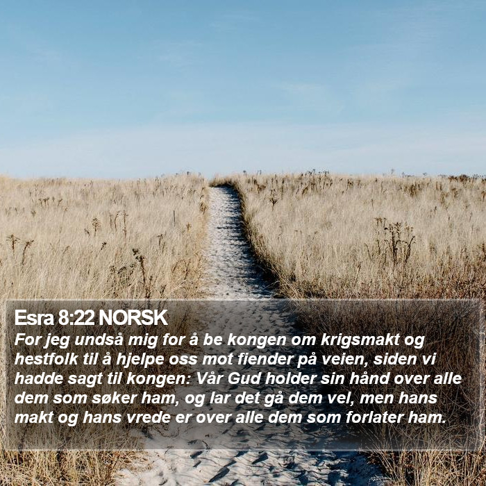 Esra 8:22 NORSK Bible Study