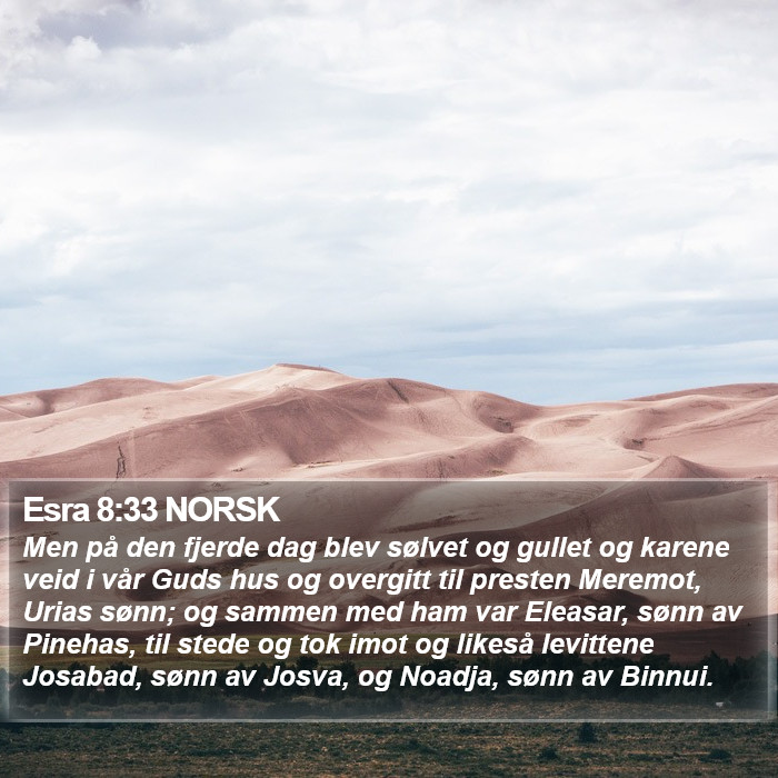 Esra 8:33 NORSK Bible Study