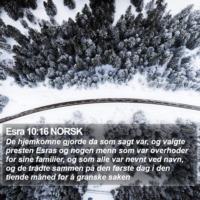 Esra 10:16 NORSK Bible Study