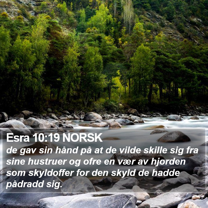 Esra 10:19 NORSK Bible Study