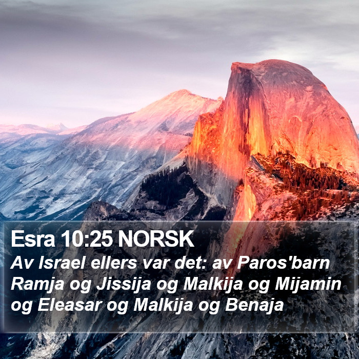 Esra 10:25 NORSK Bible Study