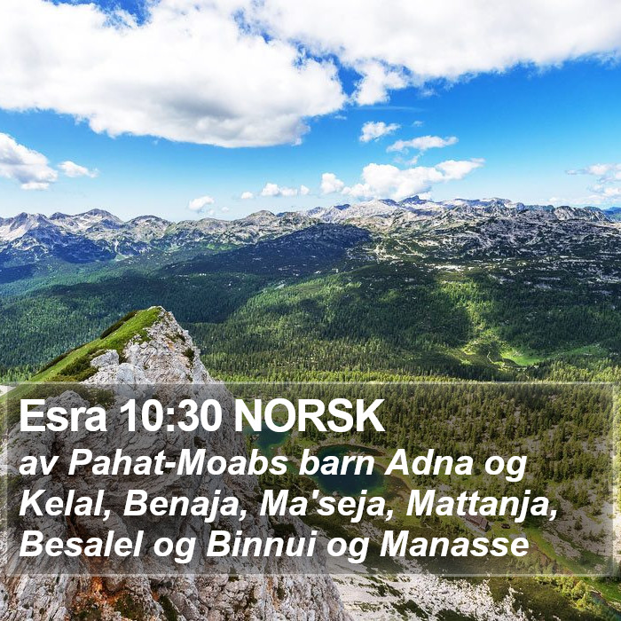 Esra 10:30 NORSK Bible Study