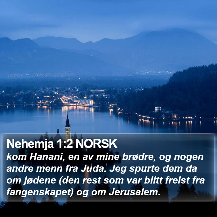 Nehemja 1:2 NORSK Bible Study