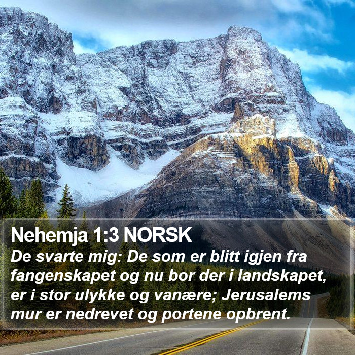 Nehemja 1:3 NORSK Bible Study