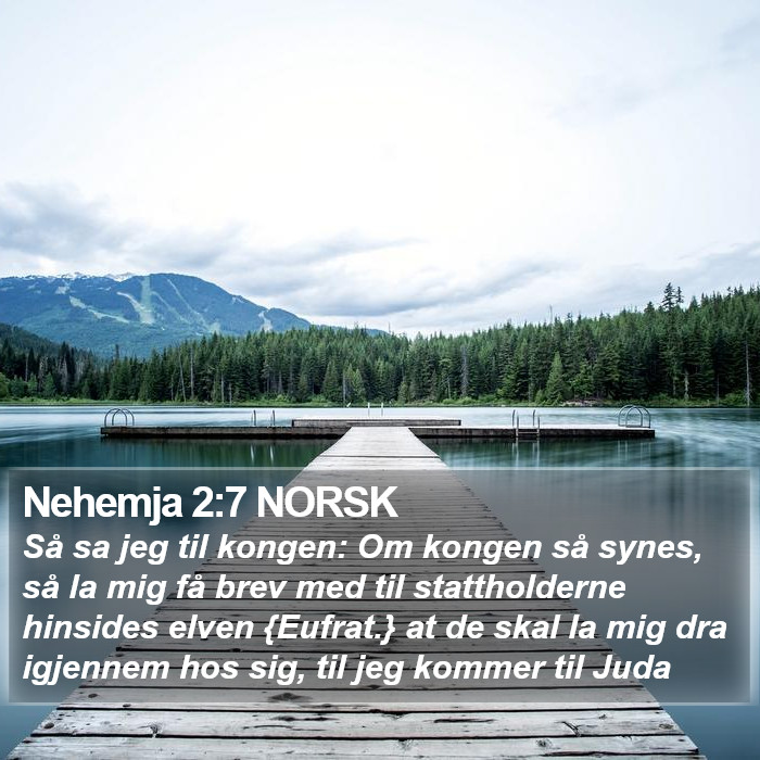 Nehemja 2:7 NORSK Bible Study