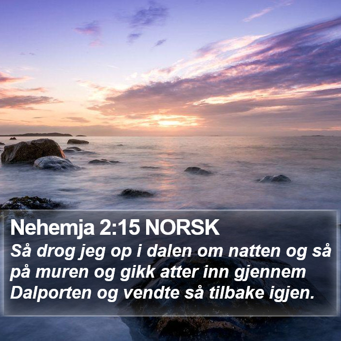 Nehemja 2:15 NORSK Bible Study