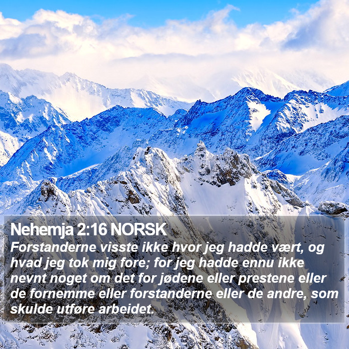 Nehemja 2:16 NORSK Bible Study