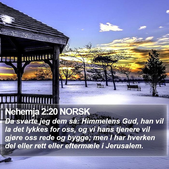 Nehemja 2:20 NORSK Bible Study