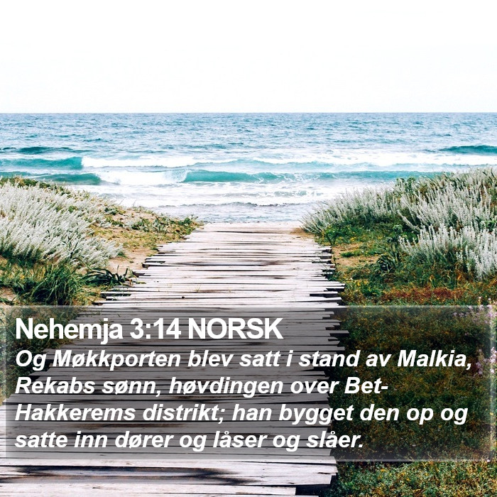 Nehemja 3:14 NORSK Bible Study