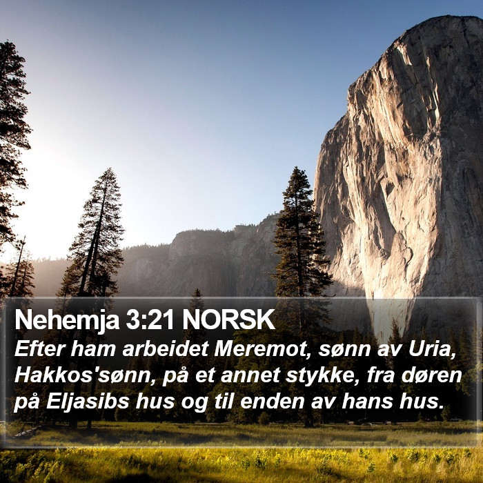 Nehemja 3:21 NORSK Bible Study