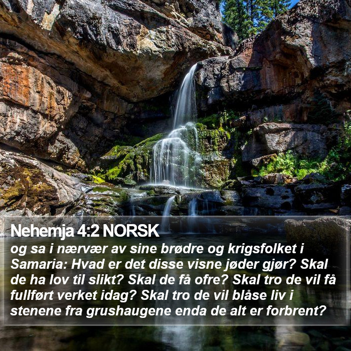 Nehemja 4:2 NORSK Bible Study