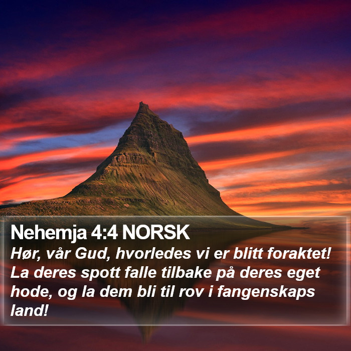 Nehemja 4:4 NORSK Bible Study