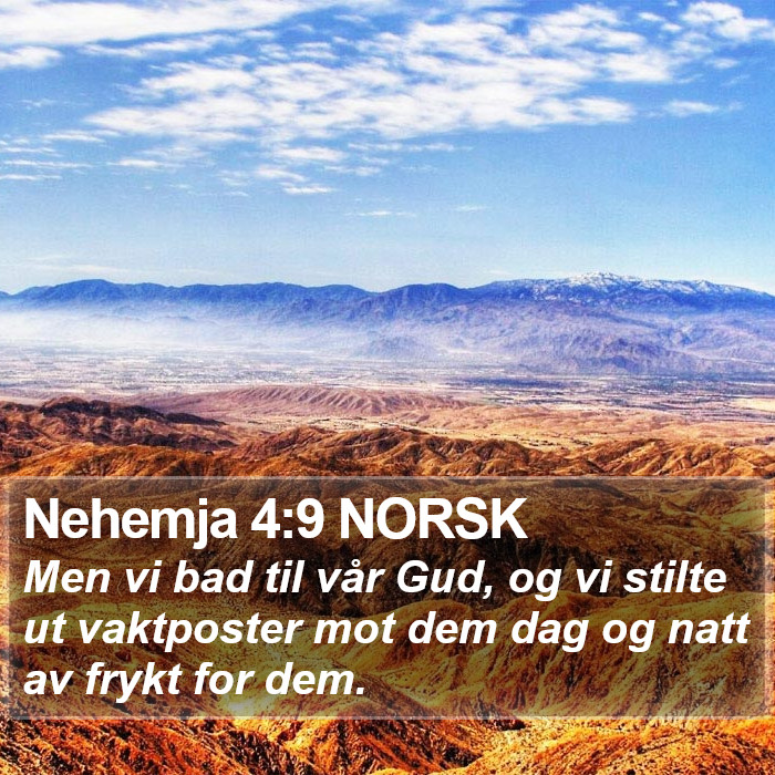 Nehemja 4:9 NORSK Bible Study