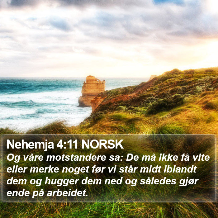 Nehemja 4:11 NORSK Bible Study