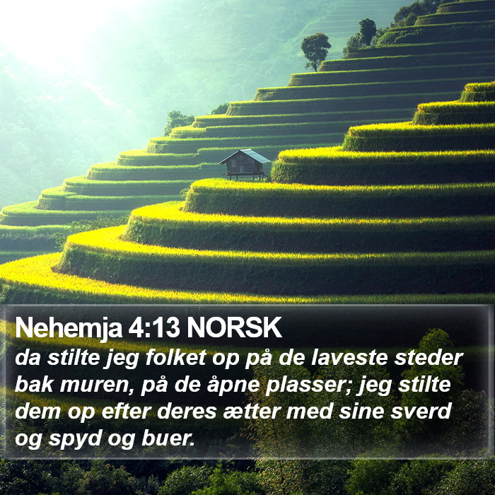 Nehemja 4:13 NORSK Bible Study