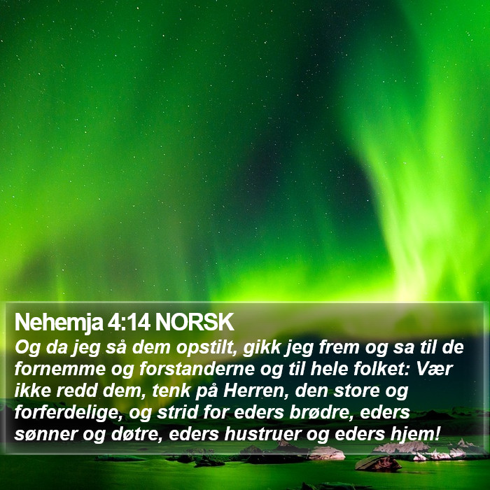 Nehemja 4:14 NORSK Bible Study