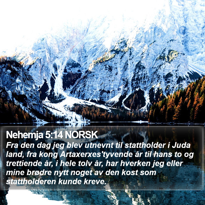 Nehemja 5:14 NORSK Bible Study