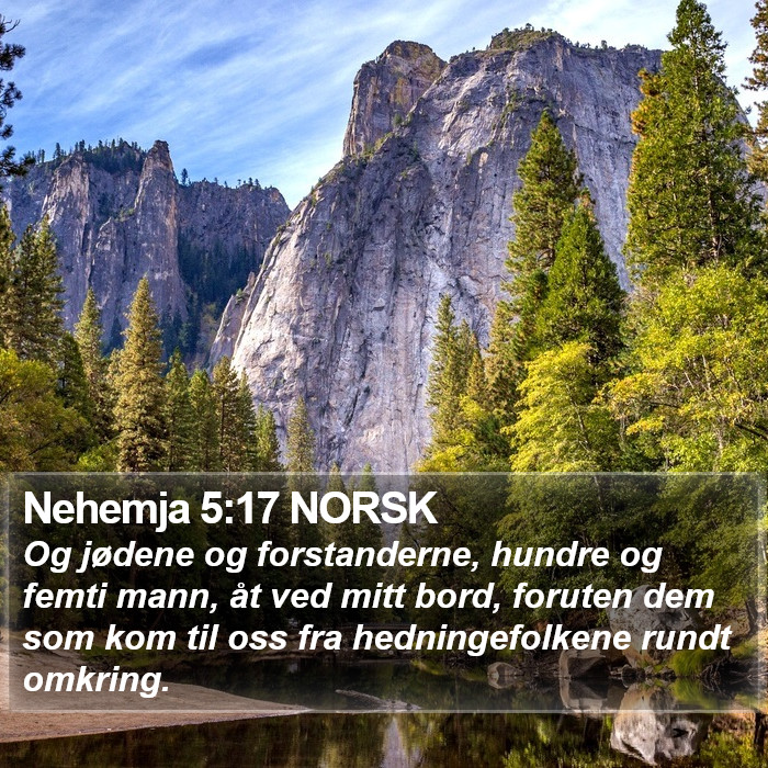 Nehemja 5:17 NORSK Bible Study