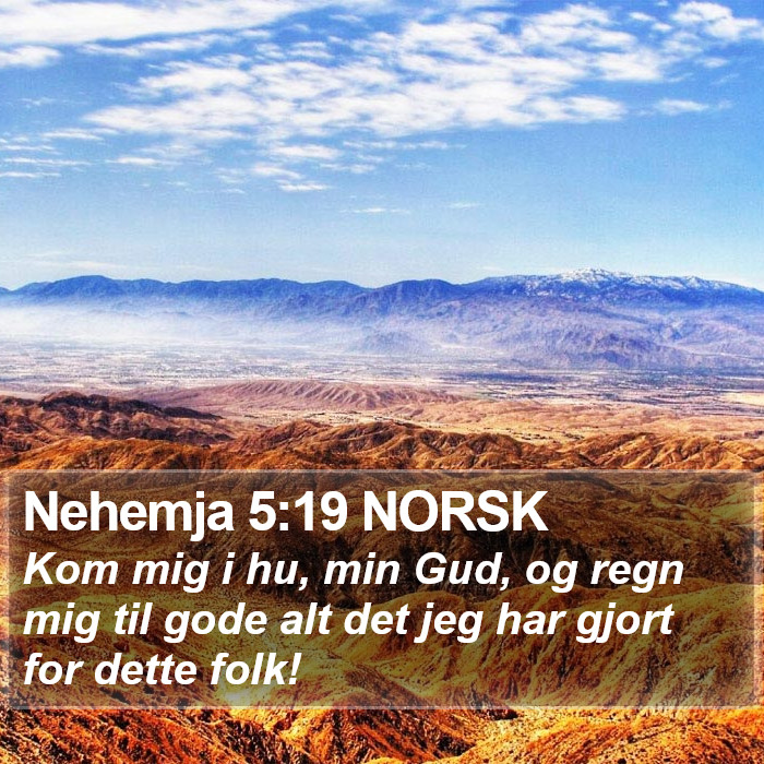 Nehemja 5:19 NORSK Bible Study