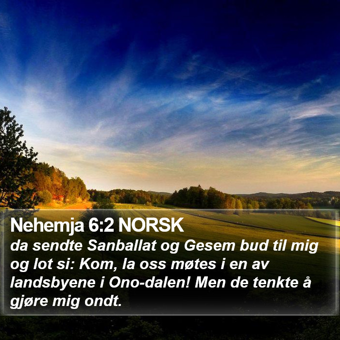 Nehemja 6:2 NORSK Bible Study