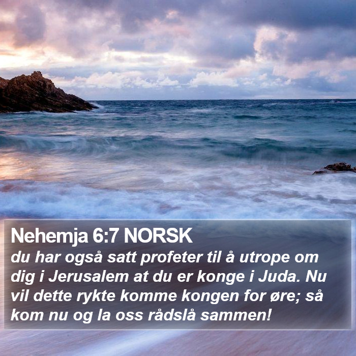 Nehemja 6:7 NORSK Bible Study