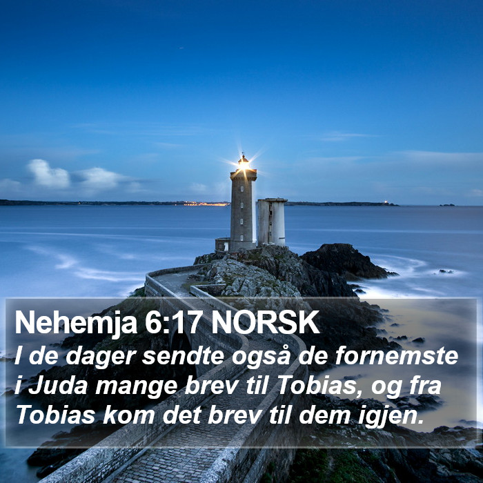 Nehemja 6:17 NORSK Bible Study