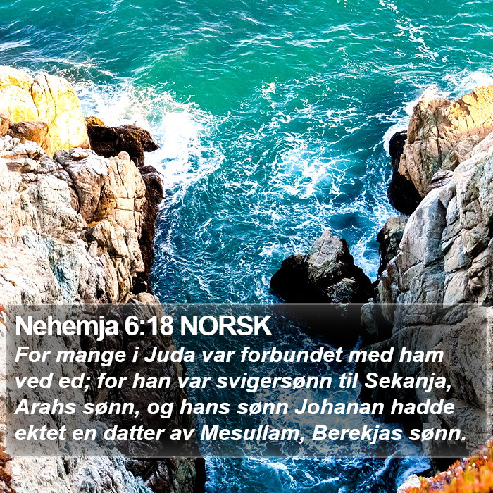 Nehemja 6:18 NORSK Bible Study