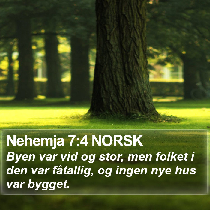 Nehemja 7:4 NORSK Bible Study