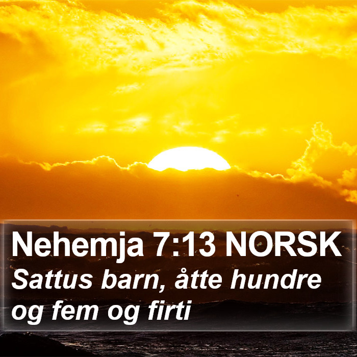 Nehemja 7:13 NORSK Bible Study