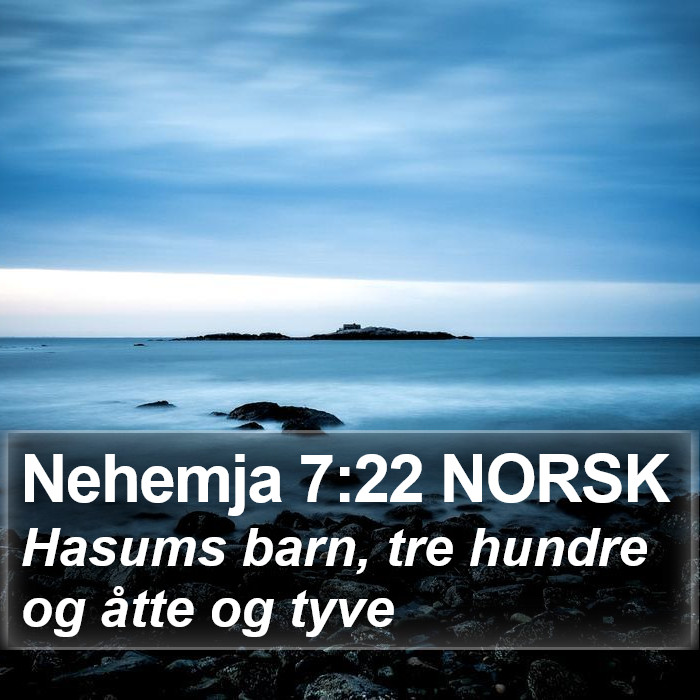 Nehemja 7:22 NORSK Bible Study