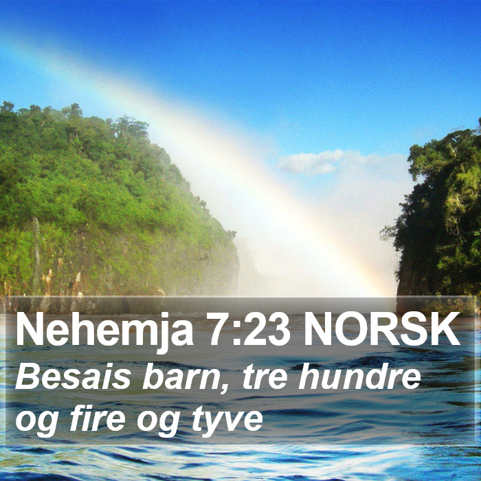 Nehemja 7:23 NORSK Bible Study