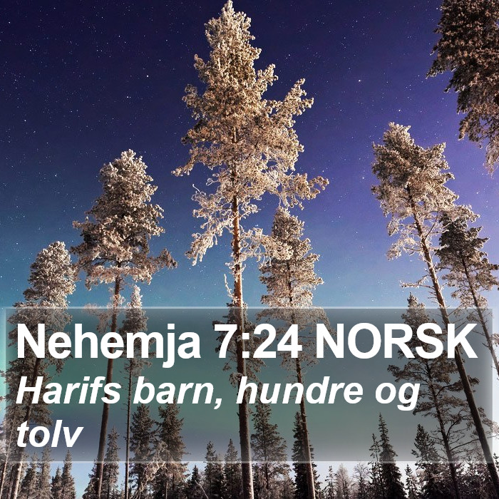 Nehemja 7:24 NORSK Bible Study