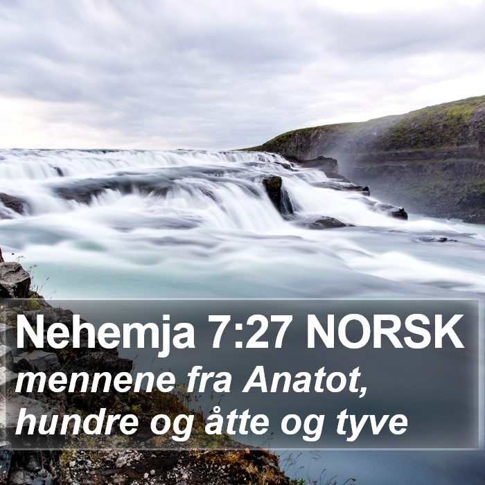 Nehemja 7:27 NORSK Bible Study