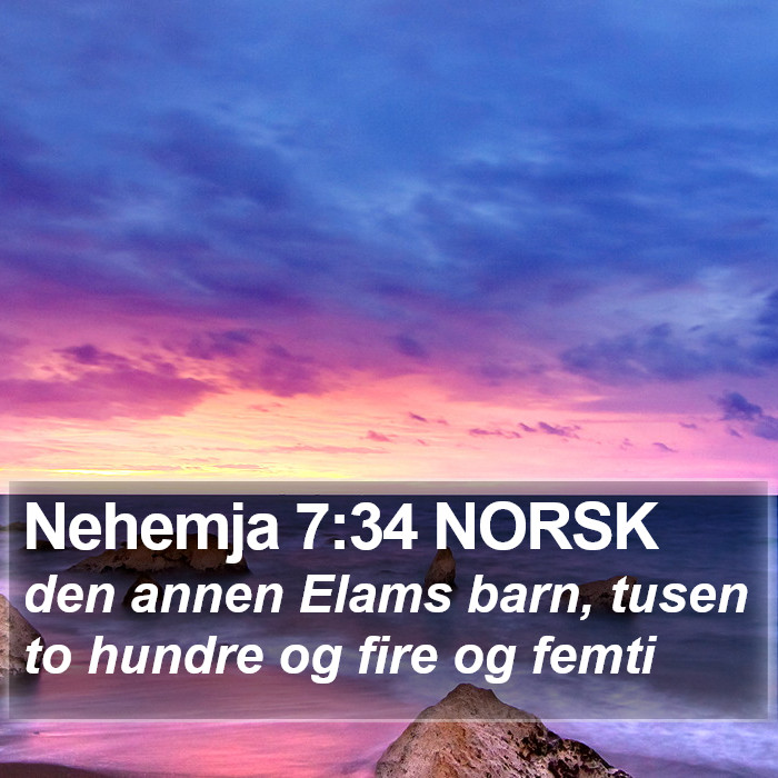 Nehemja 7:34 NORSK Bible Study