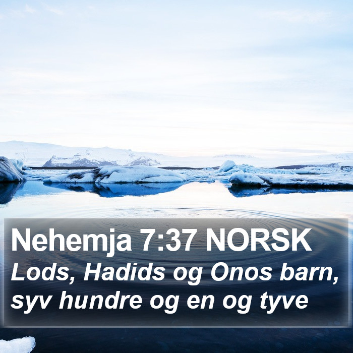 Nehemja 7:37 NORSK Bible Study