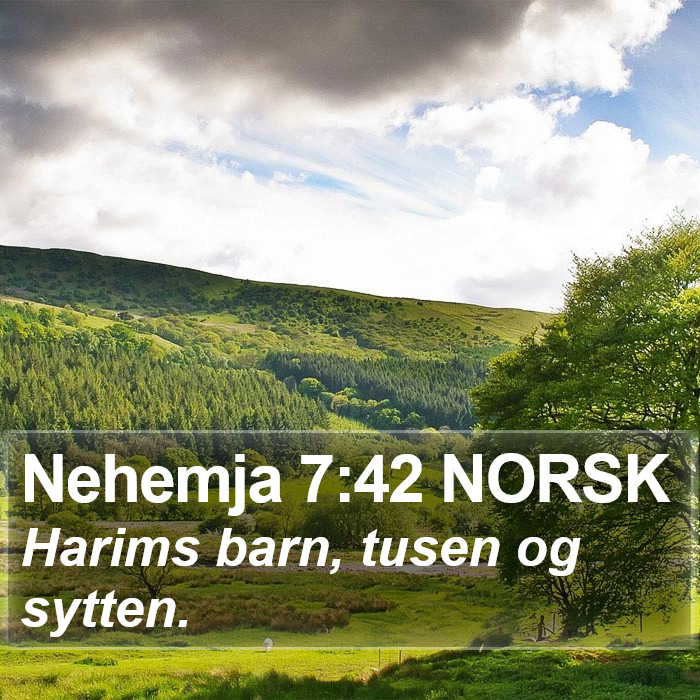 Nehemja 7:42 NORSK Bible Study