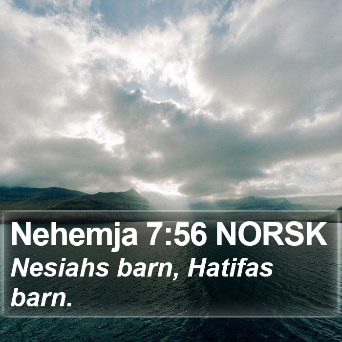 Nehemja 7:56 NORSK Bible Study