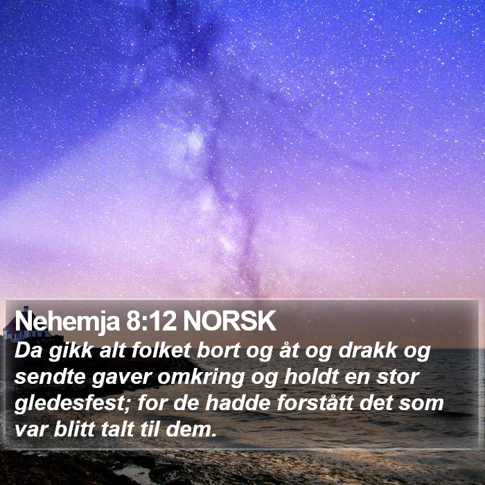 Nehemja 8:12 NORSK Bible Study