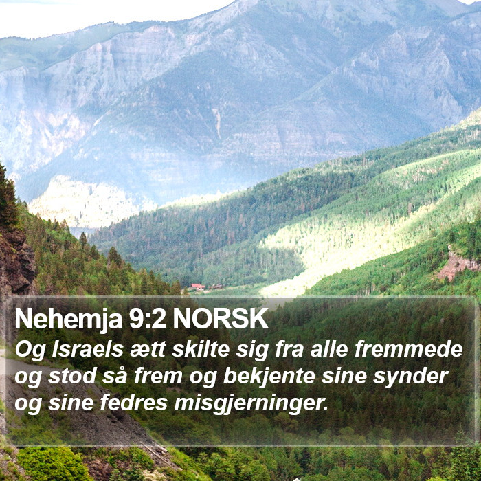 Nehemja 9:2 NORSK Bible Study