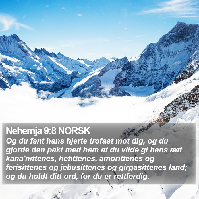 Nehemja 9:8 NORSK Bible Study